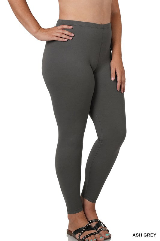 Plus Brushed DTY Microfiber Full Lemgth Leggings