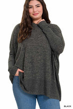 Load image into Gallery viewer, Plus Btushed Mrlange Hacci Oversized Sweater
