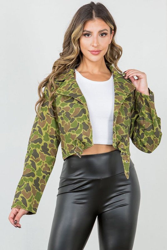 Bubble Camo Jacket in Green