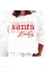Load image into Gallery viewer, Santa Baby Christmas Graphic Sweatshirt
