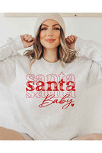 Load image into Gallery viewer, Santa Baby Christmas Graphic Sweatshirt
