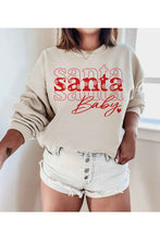 Load image into Gallery viewer, Santa Baby Christmas Graphic Sweatshirt
