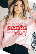 Load image into Gallery viewer, Santa Baby Christmas Graphic Sweatshirt
