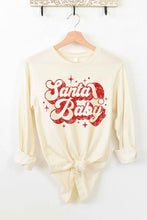 Load image into Gallery viewer, Santa Baby Christmas Long Sleeve Tee

