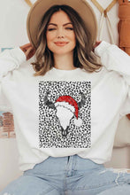 Load image into Gallery viewer, Cattle Christmas Graphic Sweatshirt Plus Size
