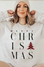 Load image into Gallery viewer, Merry Christmas Graphic Sweatshirt Plus Size
