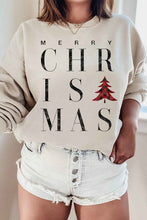 Load image into Gallery viewer, Merry Christmas Graphic Sweatshirt Plus Size
