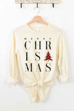 Load image into Gallery viewer, Merry Christmas Long Sleeve Tee
