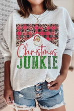 Load image into Gallery viewer, Christmas Junkie Graphic Sweatshirt
