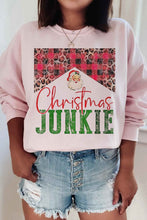 Load image into Gallery viewer, Christmas Junkie Graphic Sweatshirt
