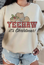 Load image into Gallery viewer, Yeehaw Country Christmas Graphic Sweatshirt
