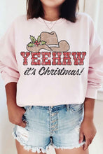 Load image into Gallery viewer, Yeehaw Country Christmas Graphic Sweatshirt
