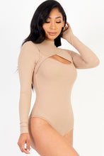 Load image into Gallery viewer, Front Cutout Long Sleeve Bodysuit
