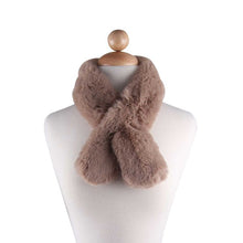 Load image into Gallery viewer, Faux Fur Pull Through Scarf

