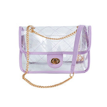 Load image into Gallery viewer, HIGH QUALITY QUILTED CLEAR PVC BAG
