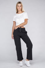 Load image into Gallery viewer, Lounge Wide Pants with Drawstrings
