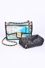 Load image into Gallery viewer, Holographic Vinyl Soft Clutch with Inner Pouch
