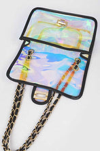 Load image into Gallery viewer, Holographic Vinyl Soft Clutch with Inner Pouch
