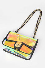 Load image into Gallery viewer, Holographic Vinyl Soft Clutch with Inner Pouch
