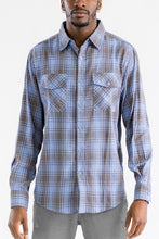 Load image into Gallery viewer, Long Sleeve Flannel Full Plaid Checkered Shirt
