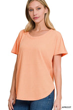 Load image into Gallery viewer, Melange Baby Waffle Short Sleeve Top
