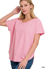 Load image into Gallery viewer, Melange Baby Waffle Short Sleeve Top
