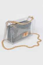 Load image into Gallery viewer, 2 In 1 Rhinestone Pouch Clear Shoulder Bag
