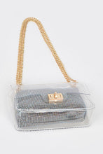 Load image into Gallery viewer, 2 In 1 Rhinestone Pouch Clear Shoulder Bag
