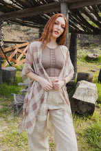 Load image into Gallery viewer, Lightweight Buffalo Check Kimono
