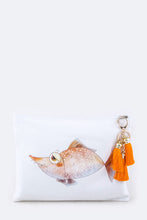 Load image into Gallery viewer, Comic Fish Tasseled Pouch
