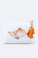 Load image into Gallery viewer, Comic Fish Tasseled Pouch
