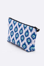 Load image into Gallery viewer, Feather Printed Soft Cosmetic Pouch
