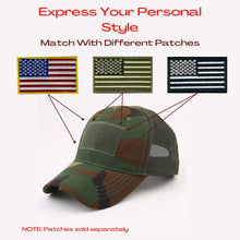 Load image into Gallery viewer, Tactical Military Patch Hat w Adjustable Strap
