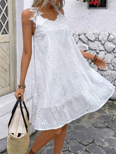 Load image into Gallery viewer, Lace Detail V-Neck Mini Dress
