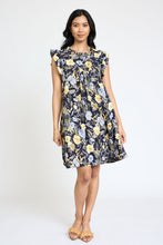 Load image into Gallery viewer, Spring Ruffle Hem Shift Dress
