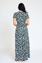 Load image into Gallery viewer, Plus Spring Pattern Surplice Maxi Dress
