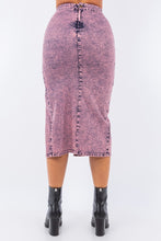 Load image into Gallery viewer, Midi Skirt In Denim Pink
