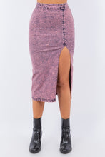 Load image into Gallery viewer, Midi Skirt In Denim Pink
