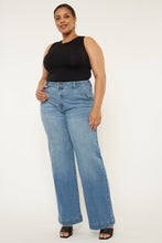 Load image into Gallery viewer, Plus High Rise Trouser Wide Leg Jeans
