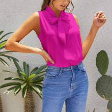 Load image into Gallery viewer, Ti Amo I love you - Exclusive Brand - Hollywood Cerise - Summer Ladies Sleeveless Top
