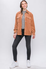 Load image into Gallery viewer, Corduroy Button Down Jacket With Pockets
