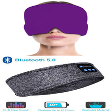 Load image into Gallery viewer, Wireless Bluetooth Sleeping Headphones Headband Thin Soft Elastic Comfortable Music Ear Phones Eye Mask For Side Sleeper Sports
