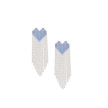 Load image into Gallery viewer, HEART TASSEL EARRINGS
