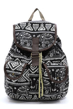 Load image into Gallery viewer, Tribal Printed Canvas Backpack
