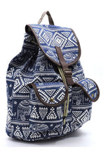 Load image into Gallery viewer, Tribal Printed Canvas Backpack
