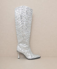 Load image into Gallery viewer, OASIS SOCIETY Jewel - Knee High Sequin Boots
