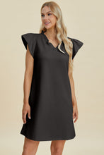 Load image into Gallery viewer, Double Take Full Size Ruffled V-Neck Cap Sleeve Dress
