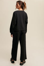 Load image into Gallery viewer, V-neck Sweatshirt and Pants Set
