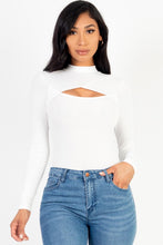 Load image into Gallery viewer, Front Cutout Long Sleeve Bodysuit
