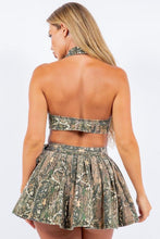 Load image into Gallery viewer, Jade Skirt Set in Forest Camo
